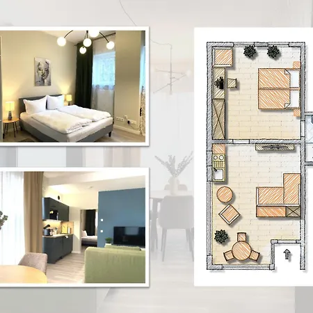 Modern Living Apartment - Naehe Stadtpark, U-Bahn, Altstadt, 2-Zimmer Apartment *